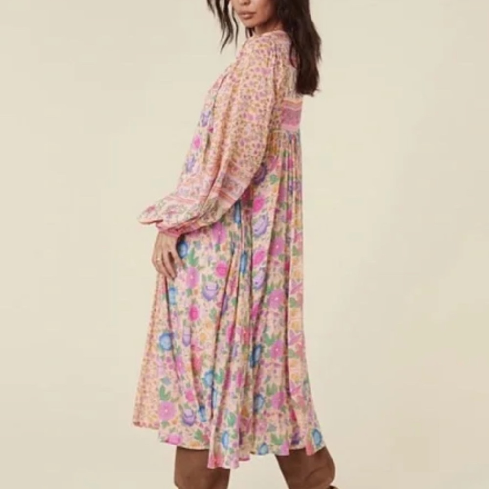 Spell Mossy Patchwork Midi Dress - image 7